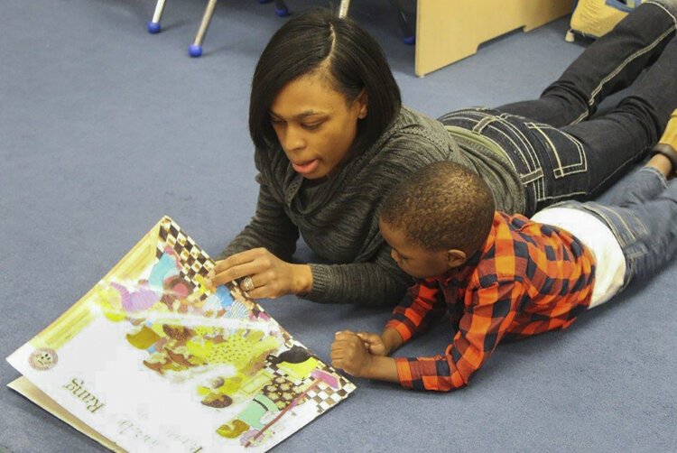 A preschool classroom at Denison Elementary School, a part of the Cleveland Metropolitan School District.